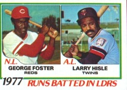 1978 Topps Baseball Cards      203     George Foster/Larry Hisle LL